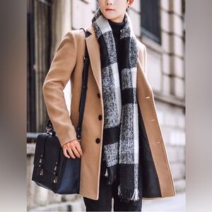 Springrain Men’s Wool-blend Peacoat